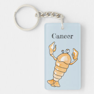Zodiac cancer keychain