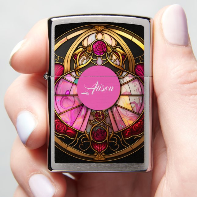 Zodiac Cancer Ruby Radiance Zippo Lighter (In Hand)