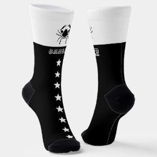 Zodiac Cancer sign Socks