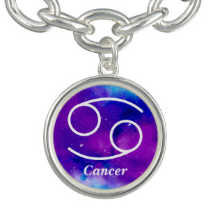 Zodiac Cancer Space Nebula Bracelet