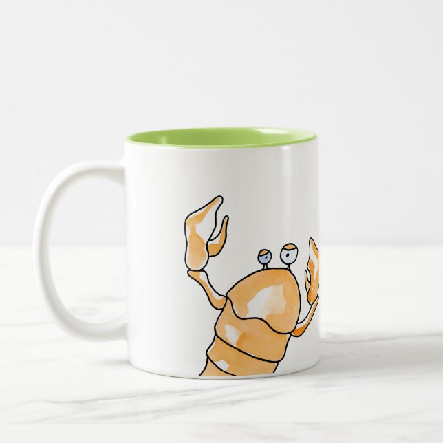 Zodiac cancer Two-Tone coffee mug (Left)
