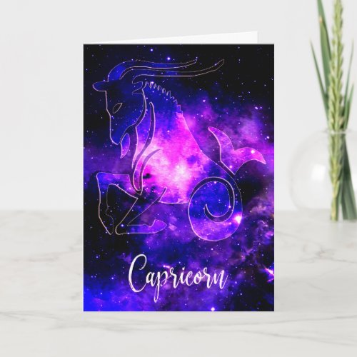 Zodiac  Capricorn Card