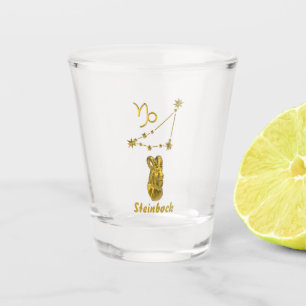 Zodiac Capricorn, gold - Shot Glass