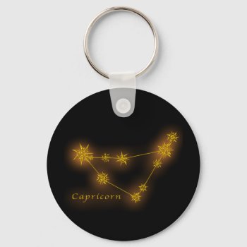 Zodiac - Capricorn Keychain by screenexa at Zazzle