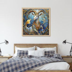 Zodiac - Capricorn the Sea Goat Framed Art