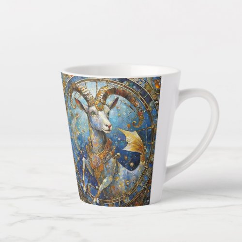 Zodiac _ Capricorn the Sea Goat Latte Mug