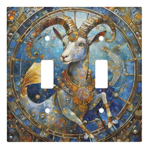 Zodiac _ Capricorn the Sea Goat Light Switch Cover