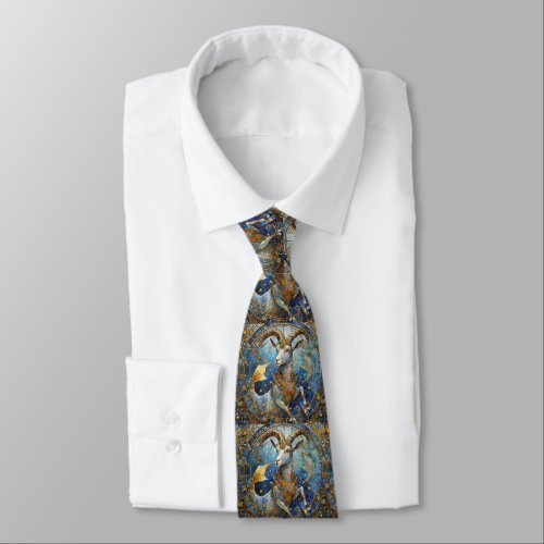 Zodiac _ Capricorn the Sea Goat Neck Tie