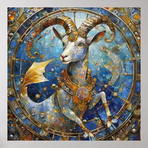 Zodiac _ Capricorn the Sea Goat Poster