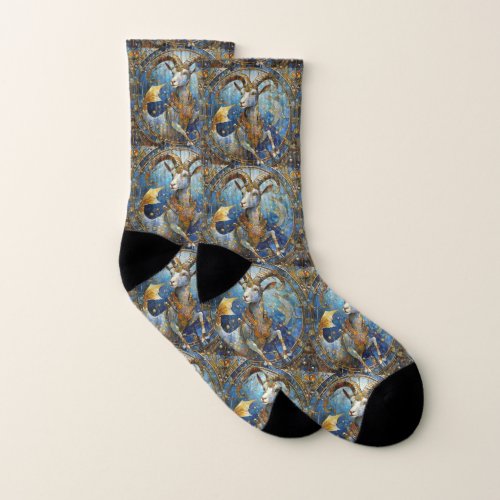 Zodiac _ Capricorn the Sea Goat Socks