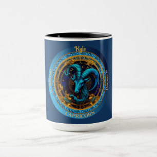 Zodiac Capricorn with Name Coffee Mug