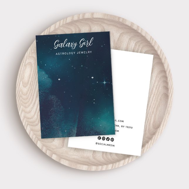 Zodiac Celestial Star Earring Jewelry Display Business Card (Creator Uploaded)
