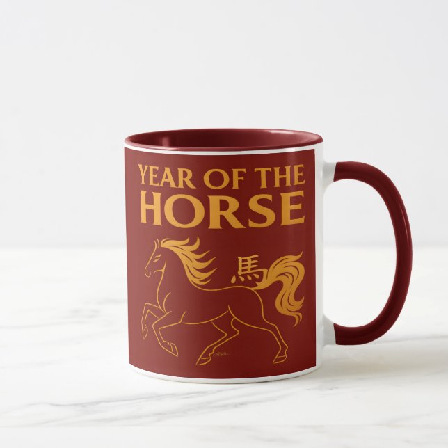 Zodiac Chinese New Year 2026 Horse Mug (Right)