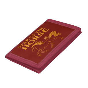 Zodiac Chinese New Year 2026 Horse Tri-fold Wallet