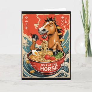 Zodiac Chinese New Year Of The Horse 2026 Ramen Me Card