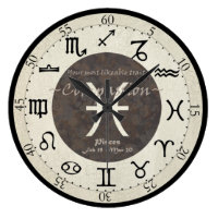 Zodiac Clock - Pisces