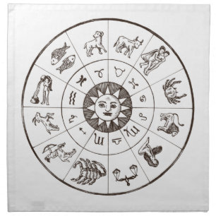 Zodiac Cloth Napkin