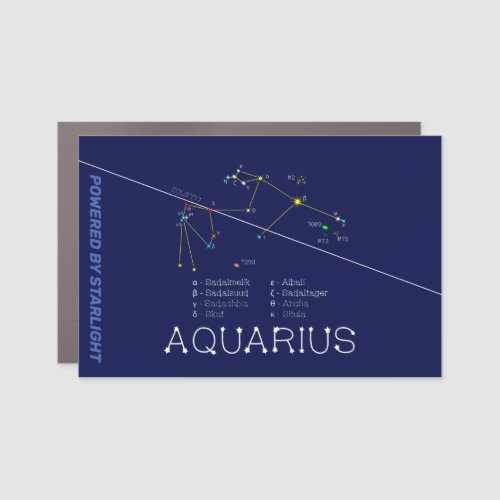 Zodiac Constellation Aquarius Car Magnet