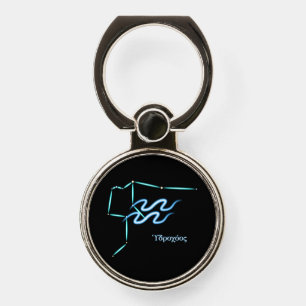 Zodiac Constellation Aquarius Phone Ring Stand