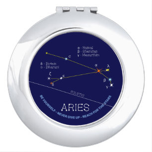 Zodiac Constellation Aries Compact Mirror