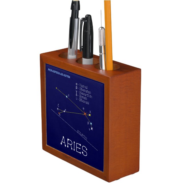 Zodiac Constellation Aries Desk Organizer (In Situ)
