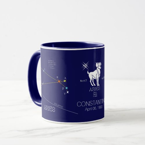 Zodiac Constellation Aries Mug