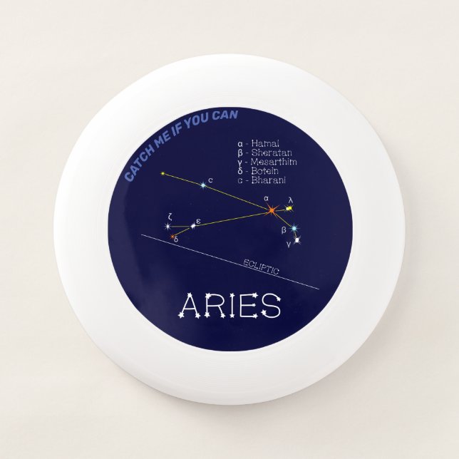 Zodiac Constellation Aries Wham-O Frisbee (Front)