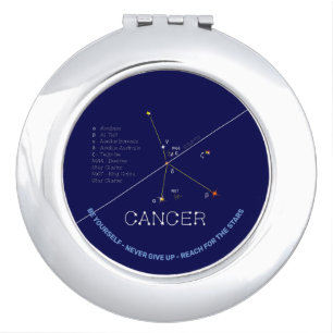 Zodiac Constellation Cancer Compact Mirror