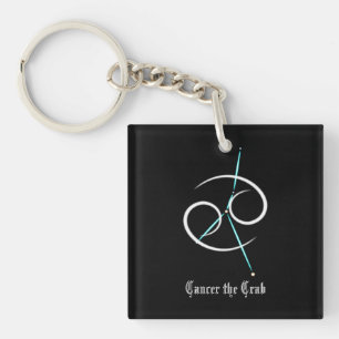 Zodiac Constellation Cancer Keychain