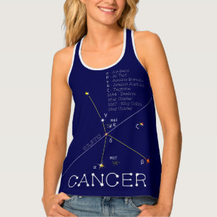 Zodiac Constellation Cancer Tank Top