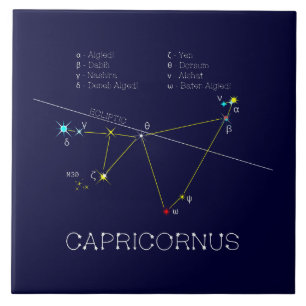 Zodiac Constellation Capricornus Ceramic Tile