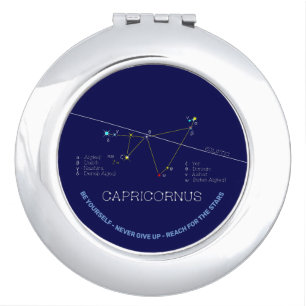 Zodiac Constellation Capricornus Compact Mirror