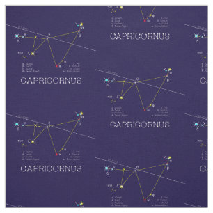 Zodiac Constellation Capricornus Fabric