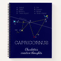 Zodiac Constellation Capricornus Notebook