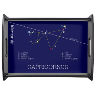 Zodiac Constellation Capricornus Serving Tray