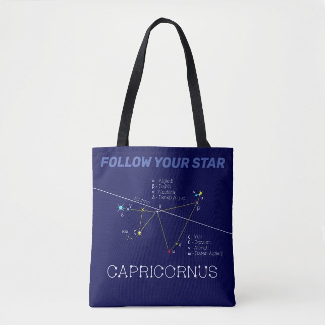 Zodiac Constellation Capricornus Tote Bag (Front)