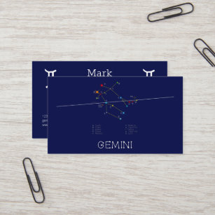 Gemini Blue Ballpoint Pen Gemini Constellation Stars Horoscope Office Gift #7474 