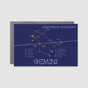 Zodiac Constellation Gemini Car Magnet