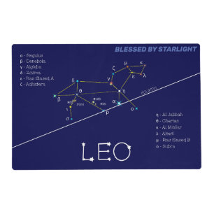 Zodiac Constellation Leo Placemat