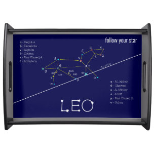 Zodiac Constellation Leo Serving Tray