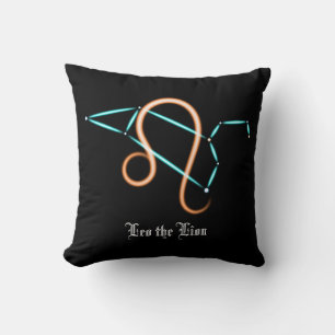 Zodiac Constellation Leo Throw Pillow