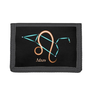 Zodiac Constellation Leo Trifold Wallet