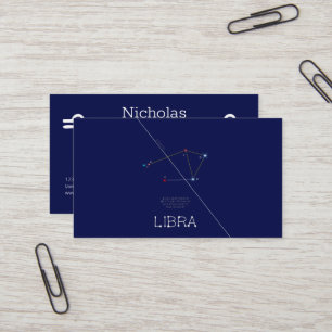 Zodiac Constellation Libra Business Card