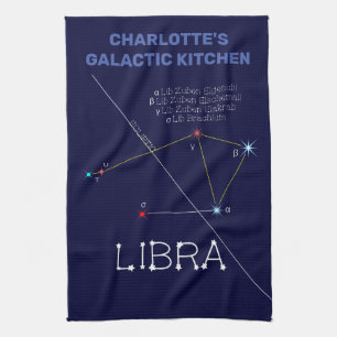 Zodiac Constellation Libra Kitchen Towel