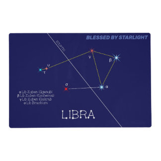 Zodiac Constellation Libra Placemat