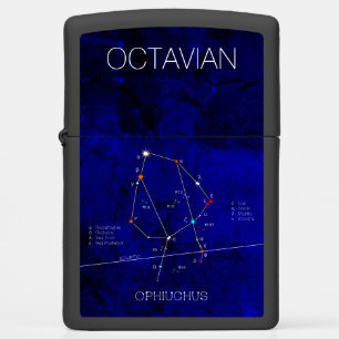 Zodiac constellation of stars OPHIUCHUS Zippo Lighter
