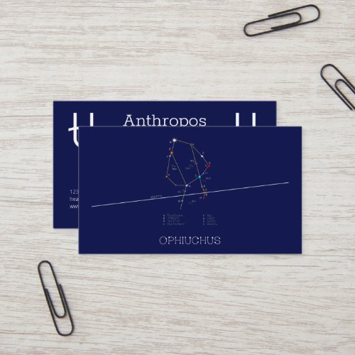 Zodiac Constellation Ophiuchus Business Card