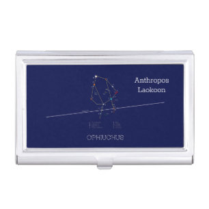 Zodiac Constellation Ophiuchus Business Card Case