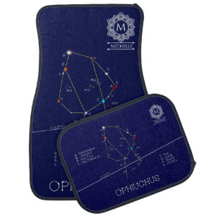Zodiac Constellation Ophiuchus Car Floor Mat