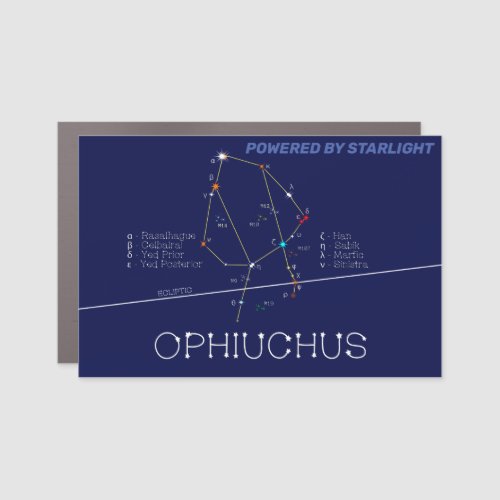 Zodiac Constellation Ophiuchus Car Magnet